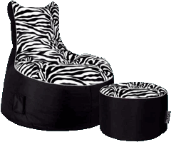 Relax Sit Swing-Zebra & Dot Com - schwarz-wei&szlig; in 2 Gr&ouml;&szlig;en