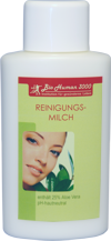 Reinigungsmilch - mit 25% Aloe Vera, pH-neutral, für die tägliche Reinigung Ihrer Gesichtshaut, Make-up und sonstige Verunreinigungen werden schonend entfernt.