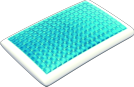 Technogel Kissen Classic: Flach und für Rücken- oder Bauchschläfer geeignet.